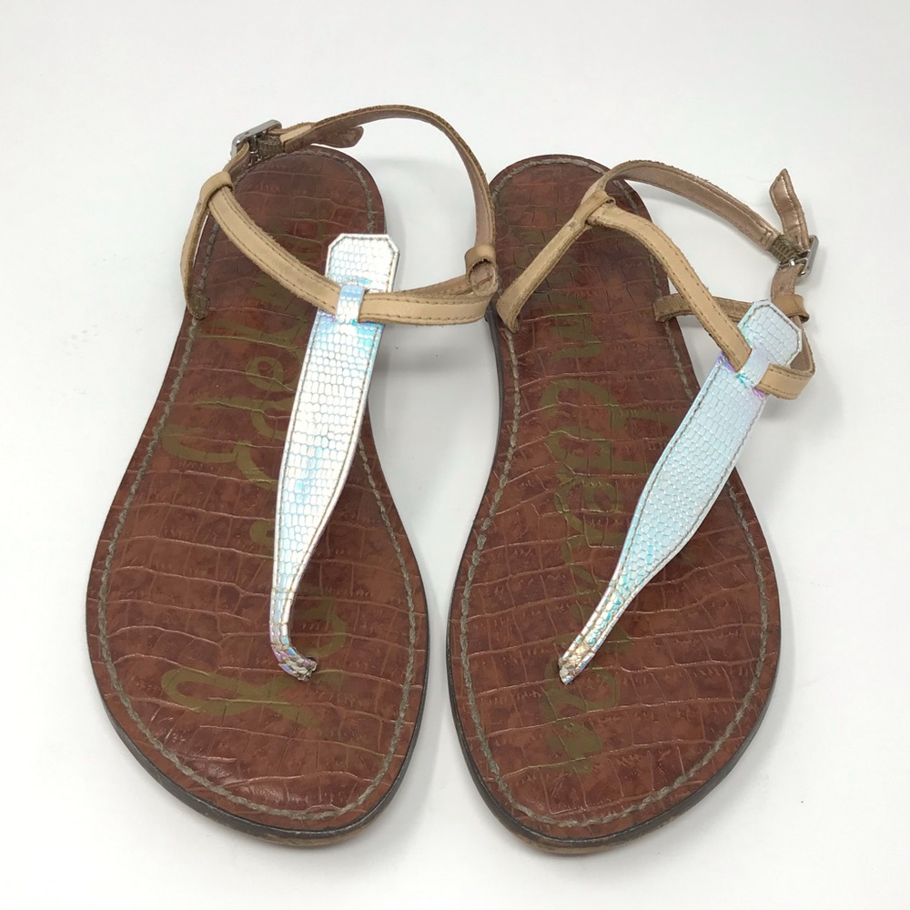 Sam Edelman Gigi Iridescent Sandals Size 7.5